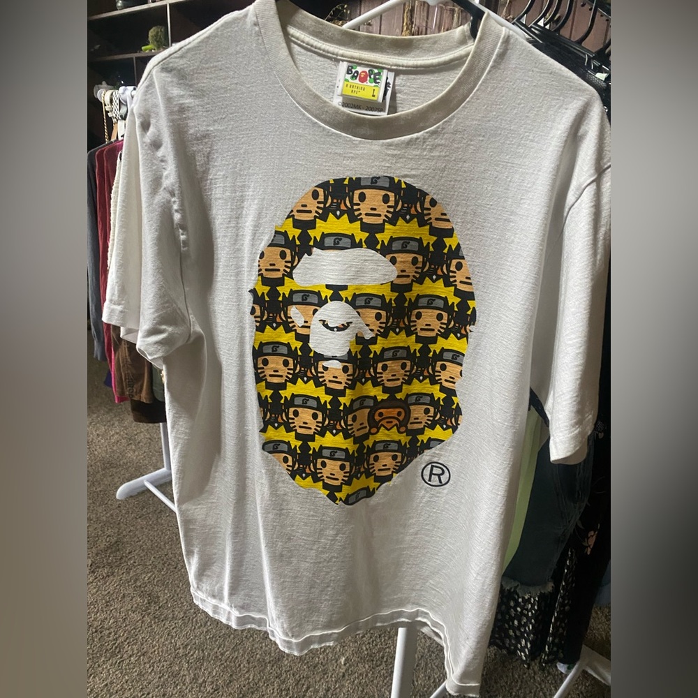 Barely worn, Bape Naruto collection T shirt